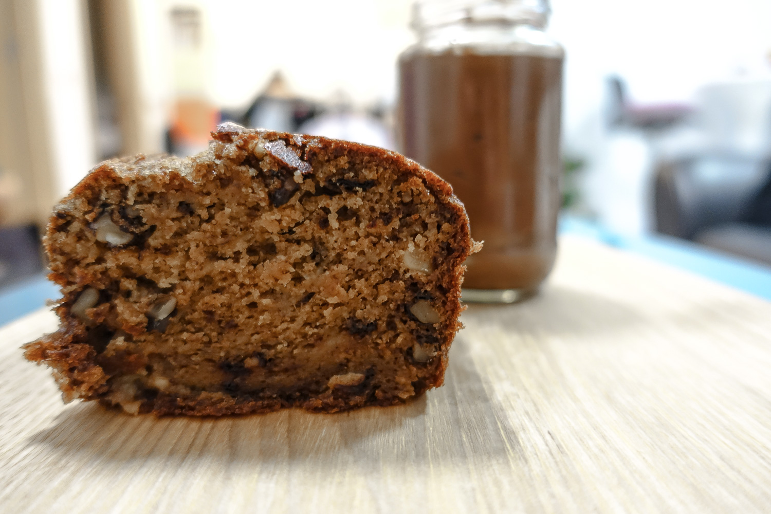 Walnut and banana loaf with chocolate butter | Flourette | Tried and True Recipes